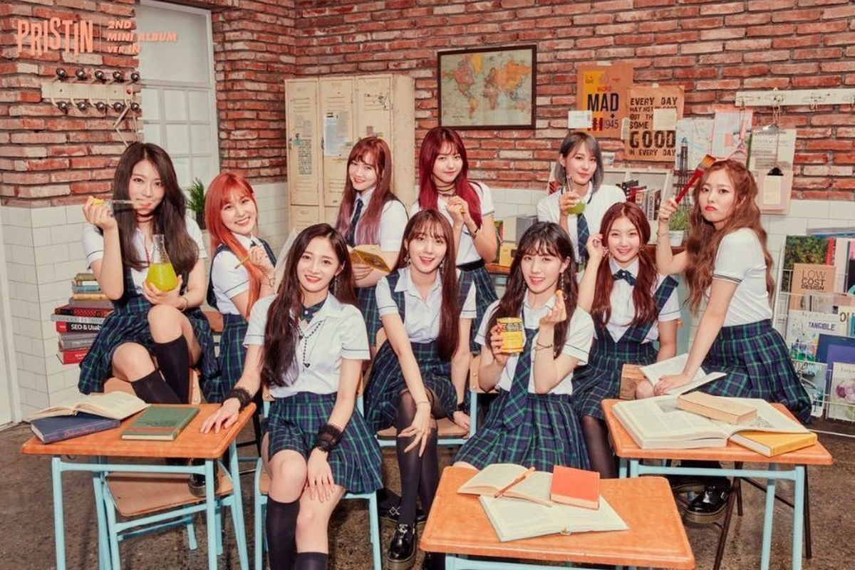 Girlband PRISTIN yang baru saja mengumumkan bubar setelah berkarier selama dua tahun.