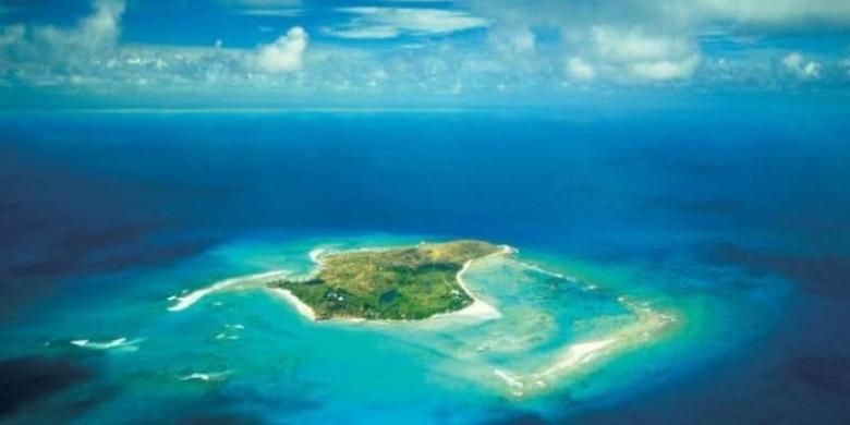 Pulau Necker, pulau milik pengusaha Richard Branson.