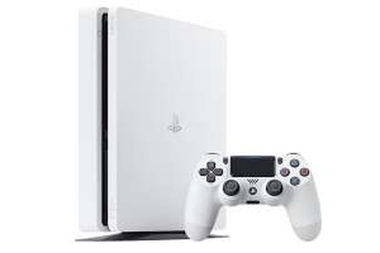 PlayStation 4 slim varian warna Glacier White