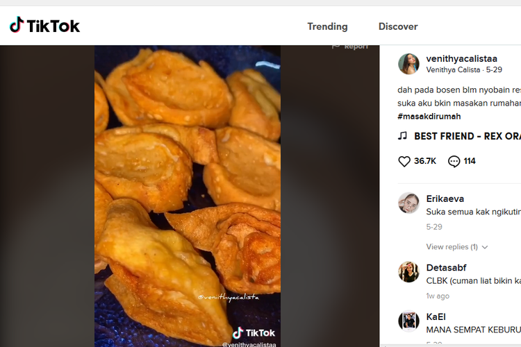 Resep Chicken Egg Roll dari venithyacalistaa di Tik Tok 