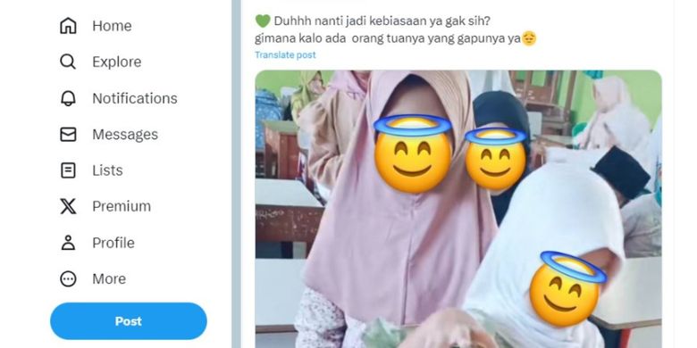 Tangkapan layar siswa SD berikan THR untuk wali kelas