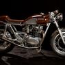 Yamaha XS650 Cafe Racer Pakai Unibody dari Kayu