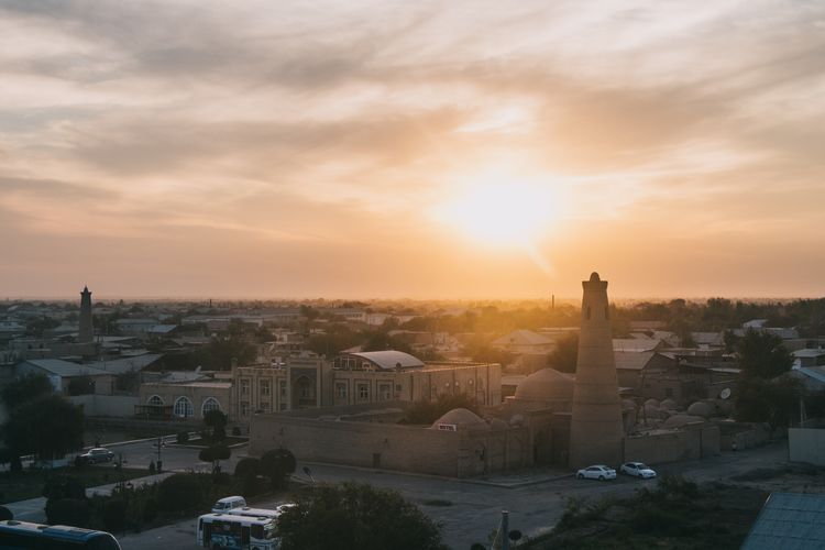 Ilustrasi Kota Khiva di Uzbekistan.