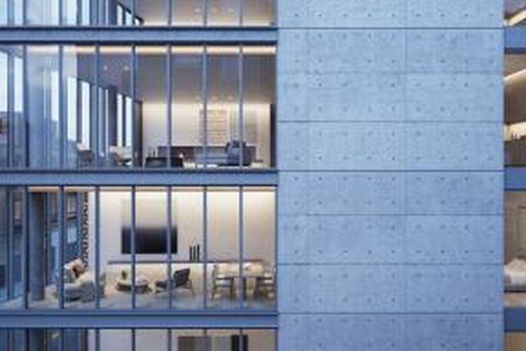 Arsitek asal Jepang, Tadao Ando, baru saja merilis karya pertamanya di kota New York. Bangunan tersebut merupakan bangunan apartemen tujuh lantai dan tampak seperti menara beton.