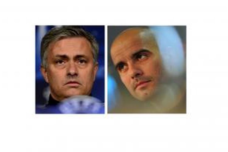 Jose Mourinho dan Pep Guardiola