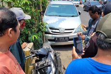 Pecah Ban, Innova Tabrak Pikap dan Sepeda Motor, Satu Orang Terpental ke Sungai