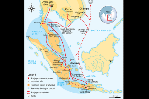 Wilayah Kekuasaan Kerajaan Sriwijaya