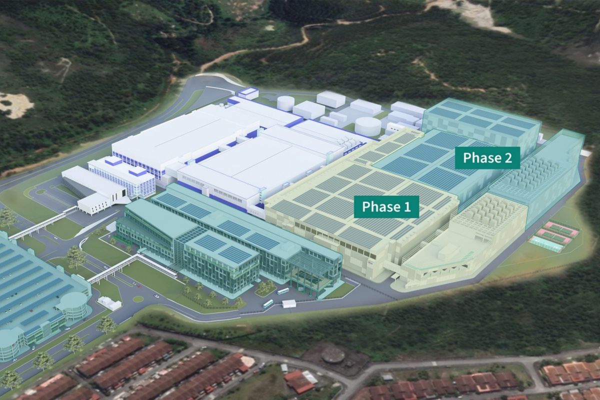 Ilustrasi pabrik semikonduktor Infineon di Kulim, Malaysia