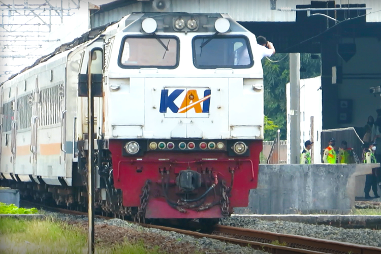 Ilustrasi kereta api.