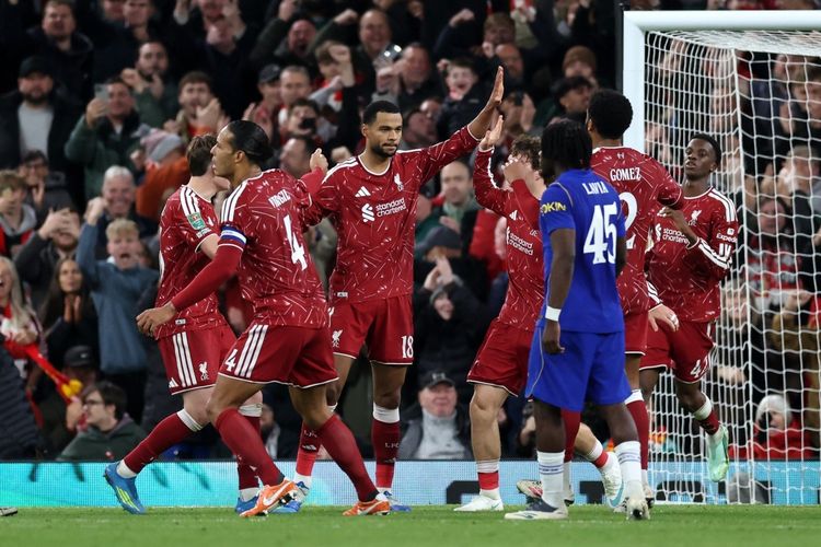 Hasil HT Liverpool Vs Chelsea 1-1: Dua Penalti Paksa Imbang di 45 Menit Pertama
