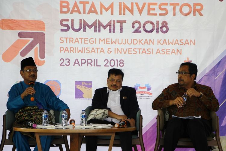 Kepala BP Batam Lukita saat memaparkan potensi perekonomian di Batam, khususnya di bidang properti.