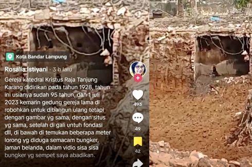 Heboh Tiktoker Sebut Bungker Zaman Belanda Ditemukan di Bawah Katedral Lampung