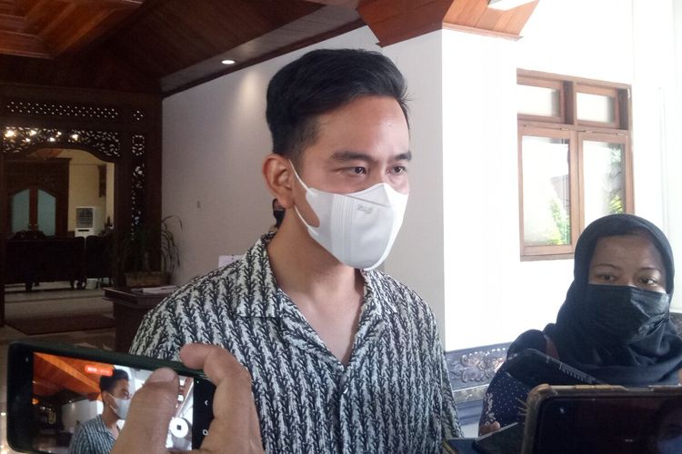 Ketua INASPOC sekaligus Wali Kota Solo Gibran Rakabuming Raka di Balai Kota Solo, Jawa Tengah, Rabu (20/7/2022).