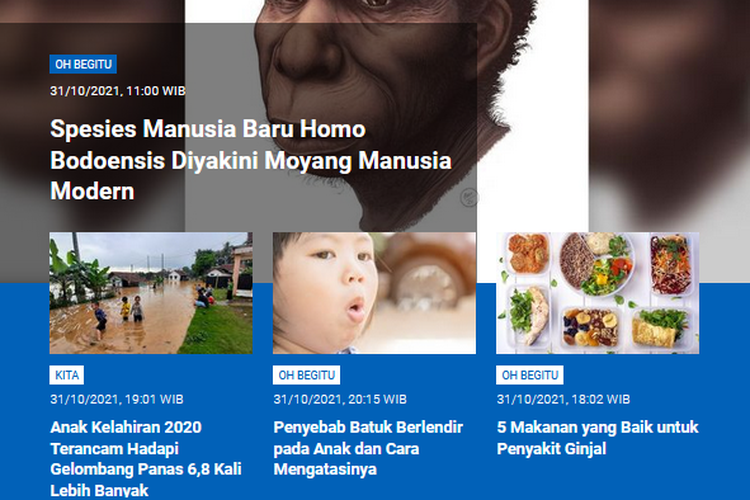 Populer Sains Homo Bodoensis Moyang Manusia Modern 5 Makanan Untuk Penyakit Ginjal Halaman All Kompas Com