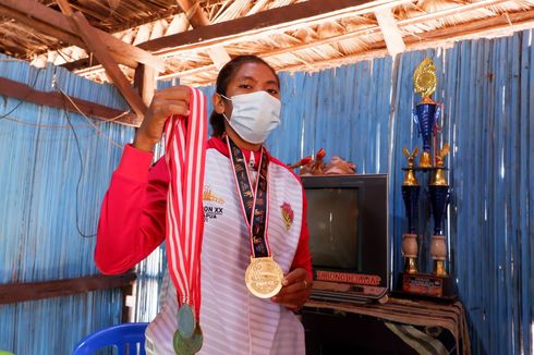 Berlatih Pakai Sarung Tinju Bekas, Putri Penggembala Ternak di NTT Raih Medali Emas di PON XX Papua