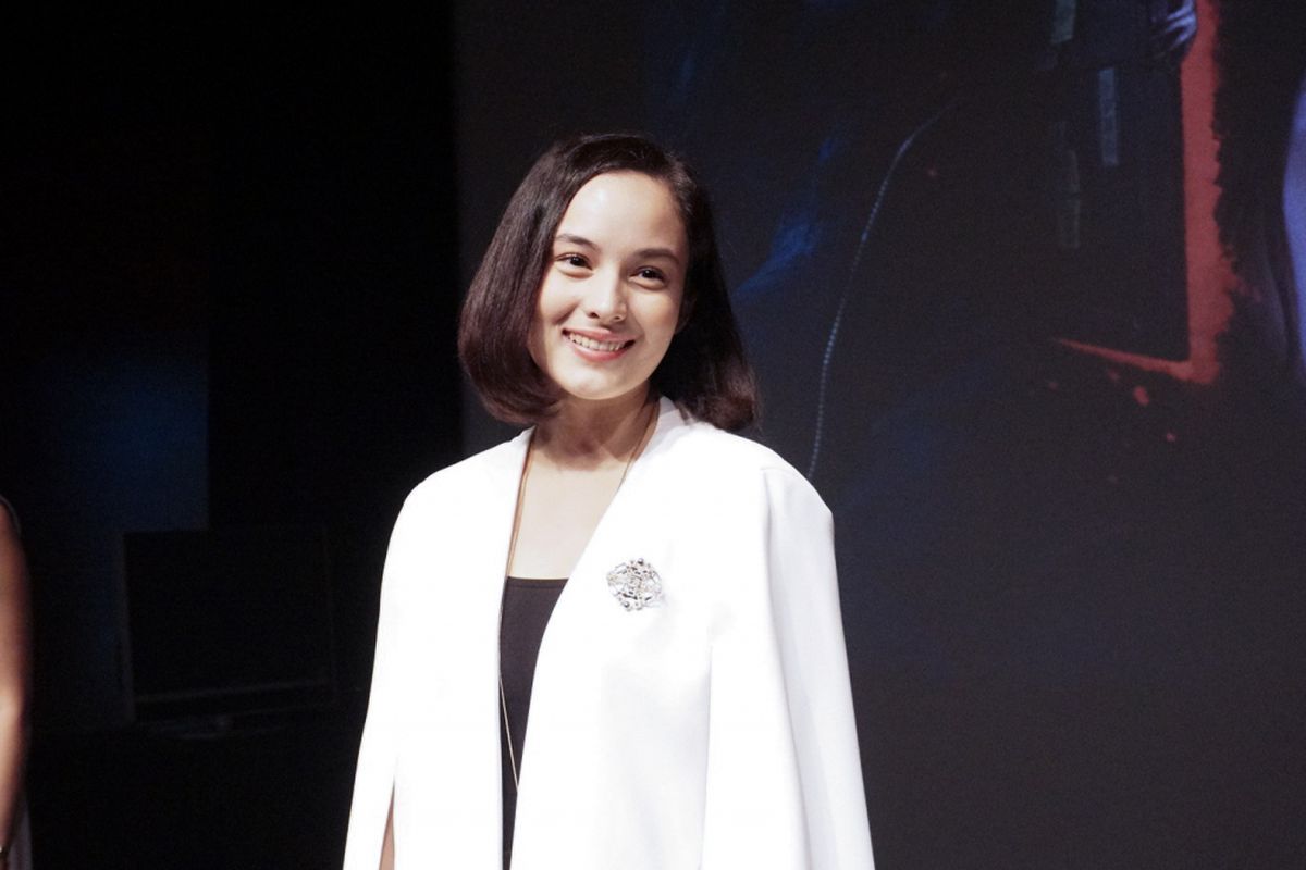 Artis peran Chelsea Islan aat ditemui di Peluncuran Trailer dan Poster film Sebelum Iblis Menjemput di XXI Plaza Senayan, Jakarta Pusat, Selasa (10/7/2018).