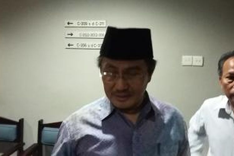 Ketua DKPP Jimly Aashiddiqie, saat ditemui di Gedung Mahkamah Agung, Senin (13/7/2015).