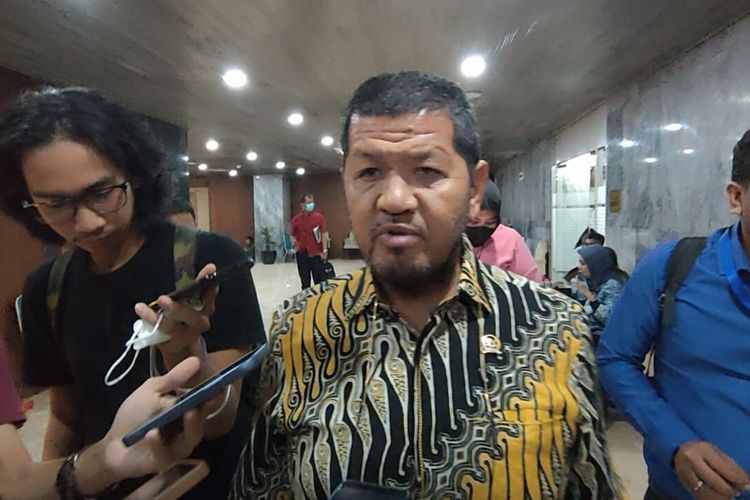 Ketua Fraksi Nasdem DPR Roberth Rouw saat ditemui di Gedung DPR, Senayan, Jakarta, Selasa (6/6/2023). 