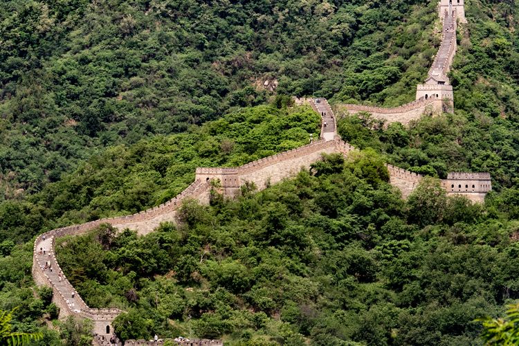 Ilustrasi Tembok Besar China atau Great Wall of China.
