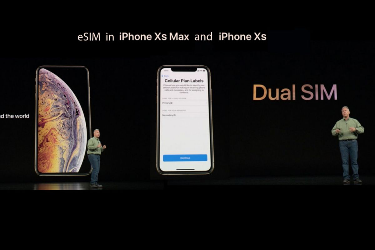 Fitur eSIM di iPhone XS dan XS Max