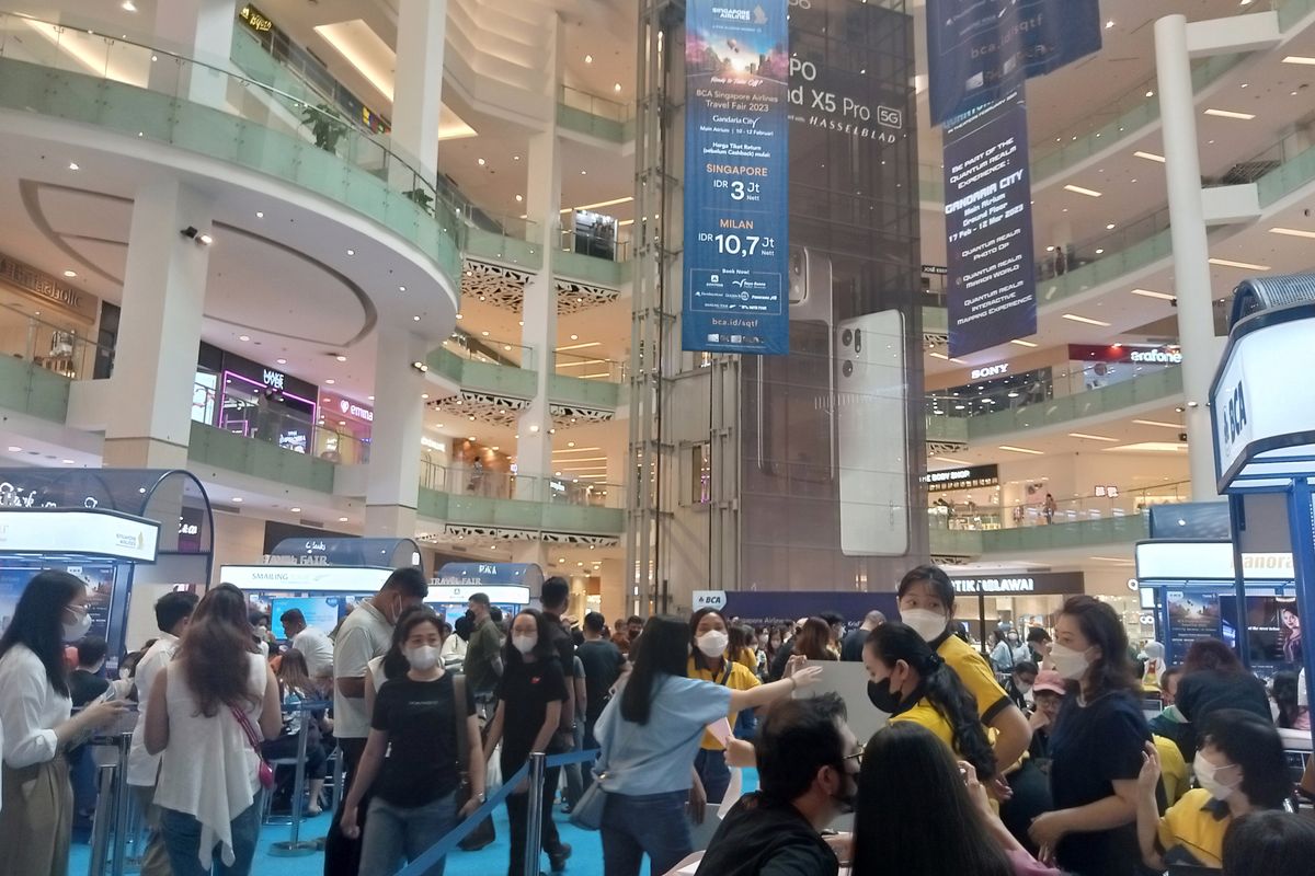 Singapore Airlines Travel Fair 2023 di Mal Gandaria City, Jakarta Selatan.