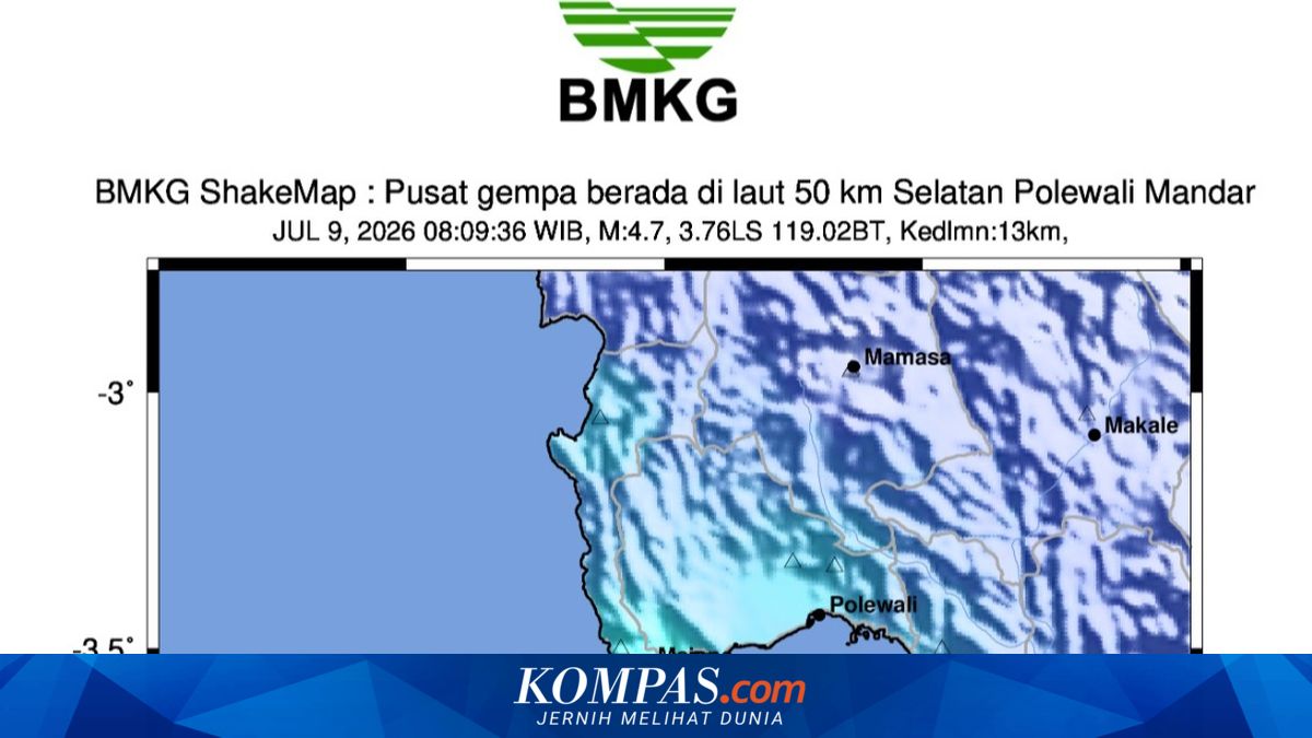 Gempa M 4,7 Polman Dipicu Sesar Naik Selat Makassar, Warga di Rumah Sakit Sempat Kaget