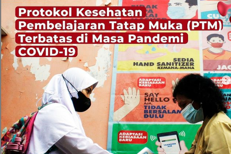 Kemendikbud Ristek memberikan panduan protokol kesehatan yang harus diterapkan satuan pendidikan dalam pelaksanaan PTM terbatas pada tahun ajaran baru mendatang.