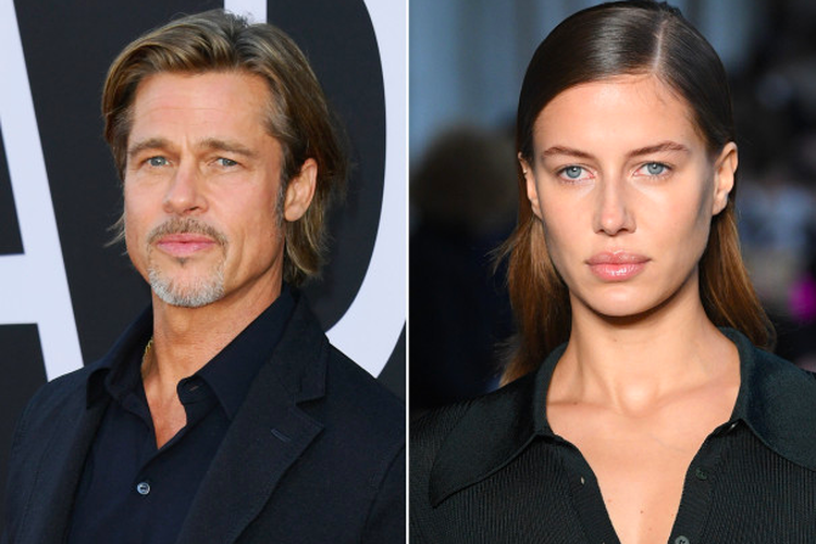 Artis peran Brad Pitt dan model Nicole Poturalski yang dikabarkan menjalin hubungan spesial.