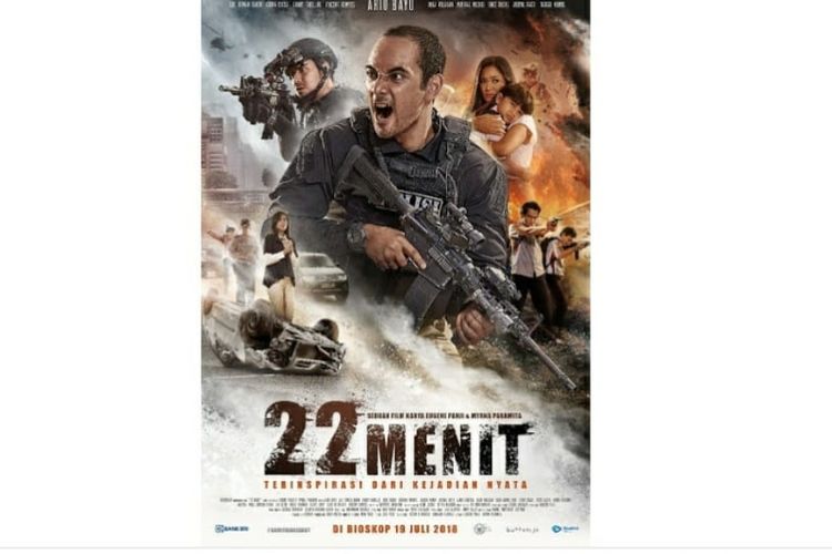 Film 22 Menit terinspirasi dari kisah nyata polisi dalam menangani aksi teror Januari 2016 silam di bilangan Thamrin, Jakarta Pusat.
