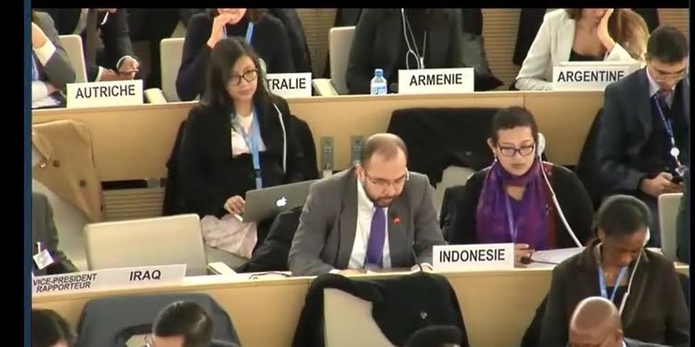Delegasi Indonesia di sidang Dewan HAM sesi ke-34 pada Rabu (1/3/2017) di Geneva, Swiss, mendorong Vanuatu untuk lebih fokus pada penyelesaian masalah HAM internal ketimbang menuding pelanggaran HAM di Papua dan Papua Barat.