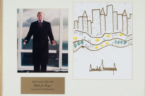 Gambar Gedung Coretan Trump Dilelang Bersama Lukisan Karya JFK