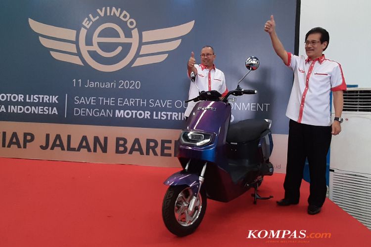 Skuter listrik murah Elvindo siap mengaspal