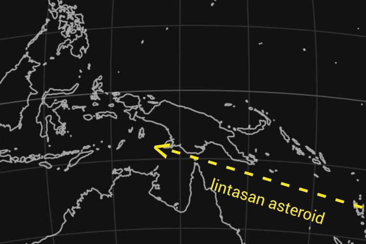 Asteroid 2026 JN4 Jatuh di Laut Arafura, Jadi Meteor Superterang Sebelum Terhempas