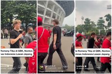 Ole Romeny Nonton Timnas Indonesia vs Jepang di GBK, Intip Tampilannya