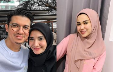 Irwansyah dan Zaskia Sungkar (kiri) dan Medina Zein (kanan).