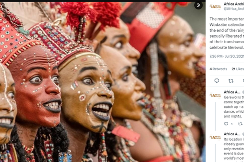 Tradisi Pamer Gigi Putih Suku Wodaabe Niger di Festival Mencuri Istri
