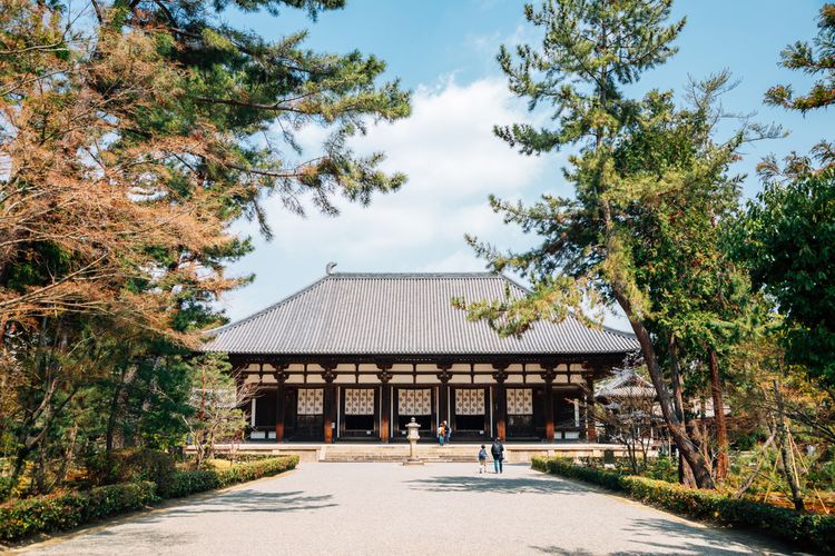 Kuil Toshodaiji di Nara, Jepang.