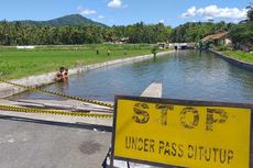 Underpass di Kulon Progo Tergenang Jadi Kolam Renang dan Tempat Wisata