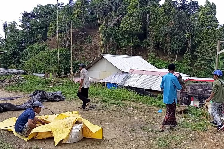 Kondisi Desa Kiarasari, Sukajaya, Kabupaten Bogor. Bogor, Rabu (2/8/2023).