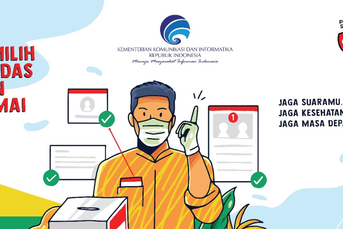Ilustrasi Kominfo Pemilih Cerdas dan Damai
