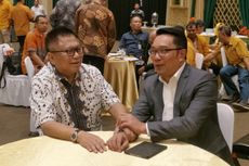 Temui Oesman Sapta, Ridwan Kamil Laporkan Kemenangannya di Pilkada Jabar