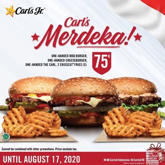 Promo kemerdekaan dari carls jr indo(Dok. Instagram @carlsjrindo)