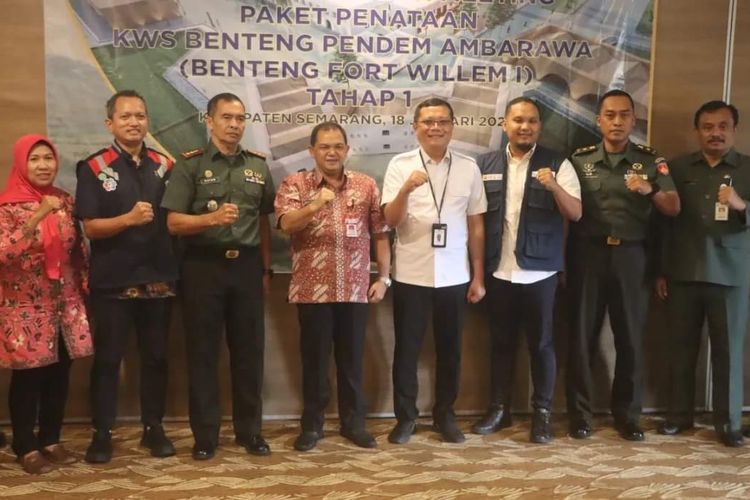 Bupati Semarang Ngesti Nugraha bersama stakeholder penataan kawasan Benteng Pendem Ambarawa