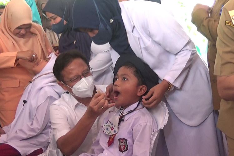 Menteri Kesehatan RI, Budi Gunadi Sadikin mencanangkan Sub-PIN Polio di Aceh. 1,2 juta anak di Aceh menjadi target sasaran imunisasi polio.