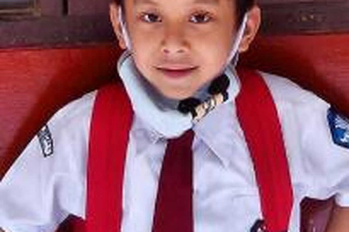 Aditya Pria Ramadan (7), bocah penderita kanker darah atau leukemia.

