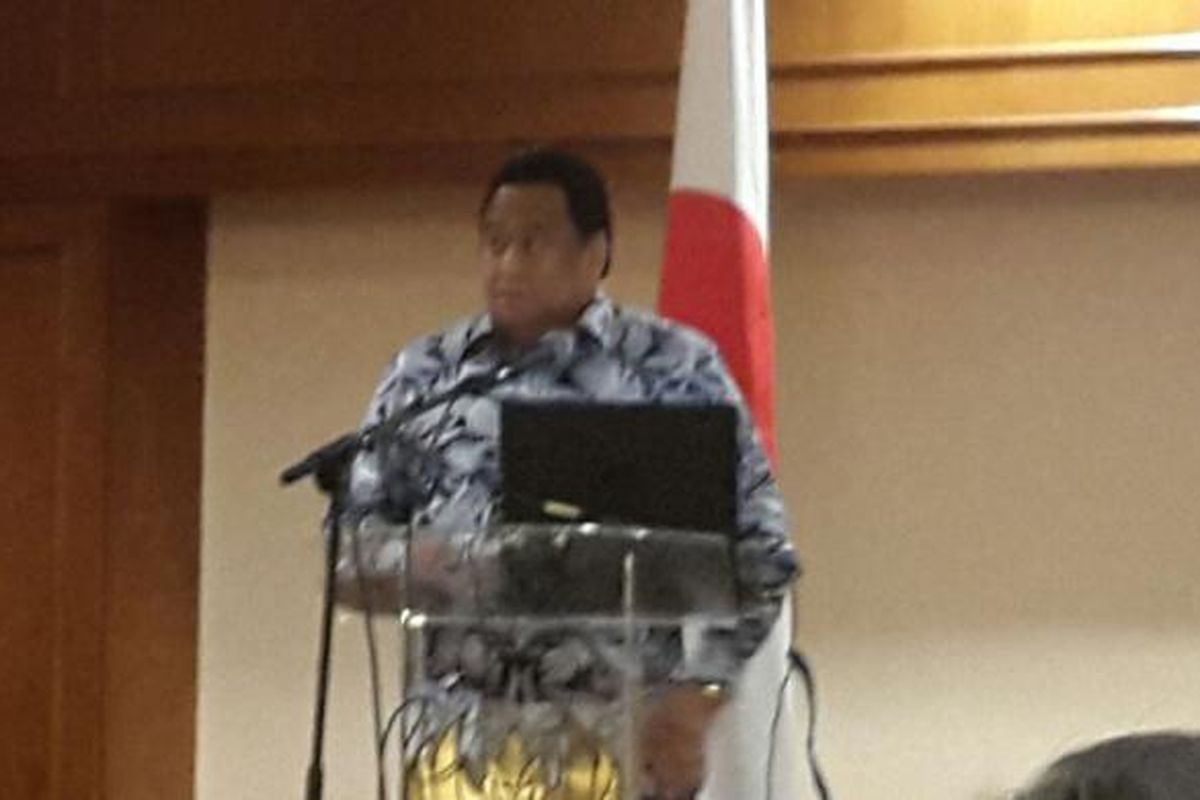Rahmat Gobel, Utusan Khusus Indonesia untuk Jepang, pada acara The 12th Asia-Pacific Seminar di Jakarta, Senin (20/2/2017)