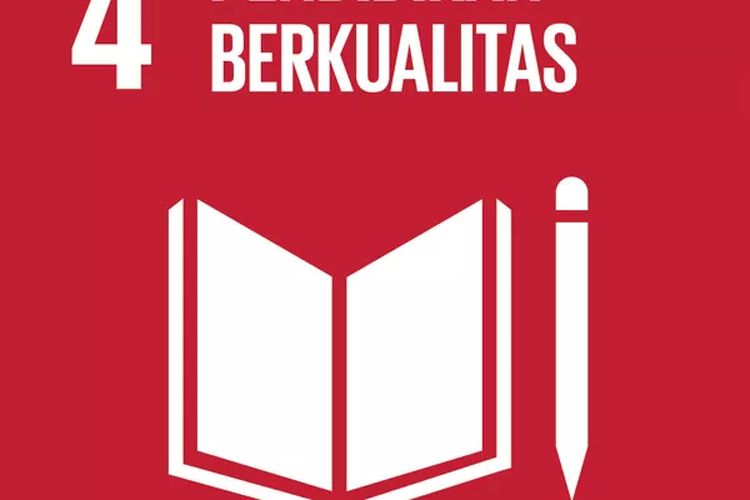 Tujuan keempat SDGs yaitu pendidikan berkualitas atau quality education.
