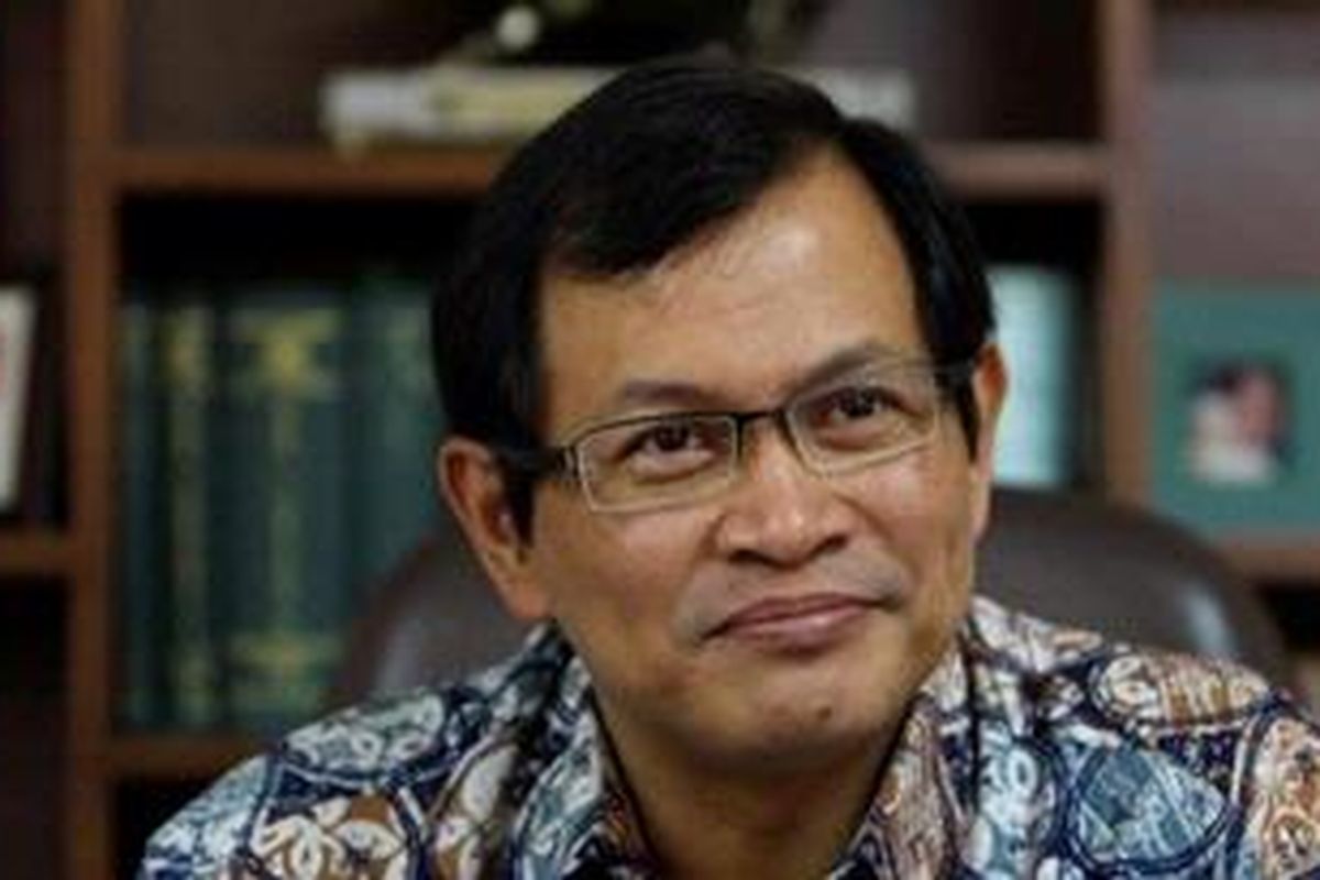 Sekjen Partai Demokrasi Indonesia Perjuangan, Pramono Anung saat ditemui di Kantor DPP PDI P, Jakarta, Rabu (21/10/2009).  
