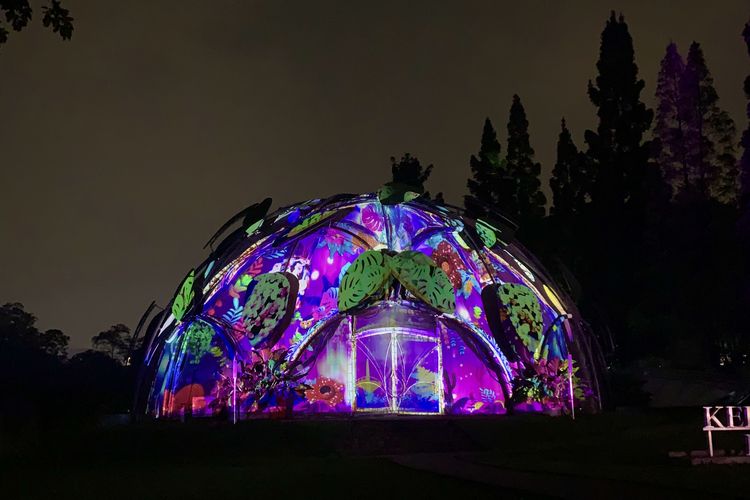 Ecodome, salah satu zona di Glow Kebun Raya.