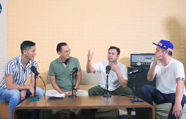 (Dari kiri) Gibran Marten, Roy Marten, Raffi Ahmad, dang Gading Marten